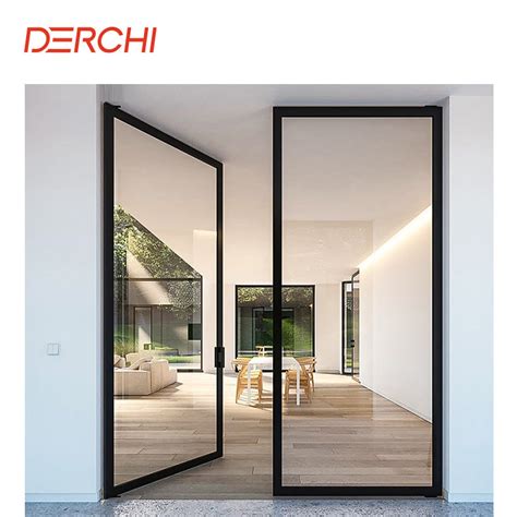 China Aluminum Double Glazed Pivot Folding Accordion Bifold Doors