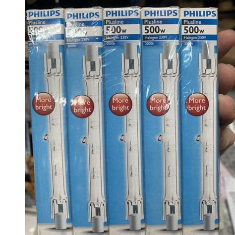 Jual Philips Plusline Halogen Stick 500W 500 Watt 220V Kota