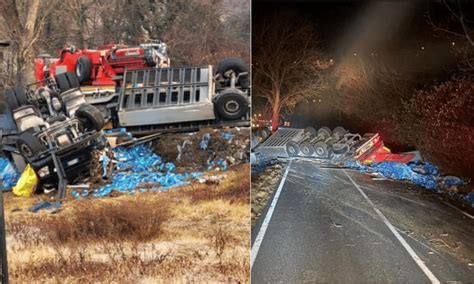 Incidente Oggi A Bergamo Il Tir Si Ribalta Muore Il Conducente Di 55