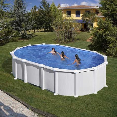 Piscine Ovale Acier Gr Ha Ti X M Raviday Piscine