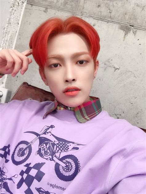 Ateez 에이티즈 On Twitter Kim Hongjoong Red Hair Looks King Pic