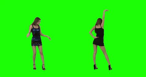 Dancing On Green Screen Slim Girl In Short Stock Footage Sbv 305887282 Storyblocks