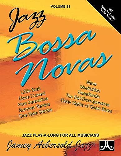 9781562241896 Volume 31 Jazz Bossa Novas Jamey Aebersold Play A Long