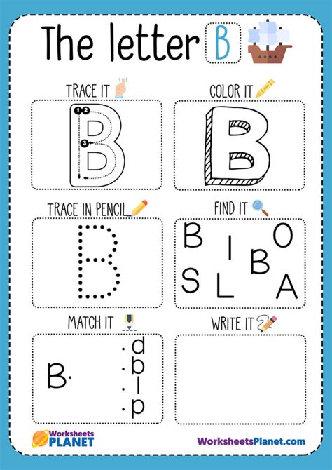 Letter Bb Worksheets - LettersWorksheets.com