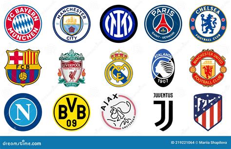 European Football Team Logos