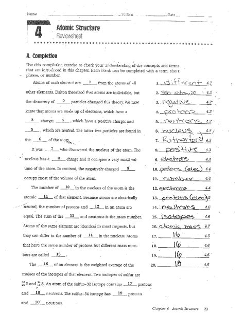 Atomic Structure Periodic Table Test Review Cabinets Matttroy