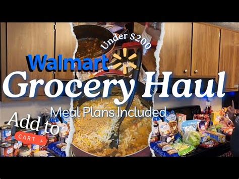 Walmart Grocery Haul Restock Easy Dinners Under Cook Chili