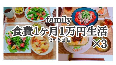 食費1ヶ月1万円生活（2）家族3人で節約生活 手順失敗もあることさ。 Youtube