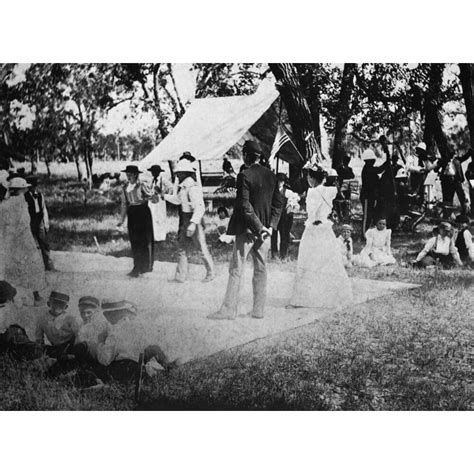 Country Dance 19th Century Na Canvas Dance Floor At An Outdoor Party