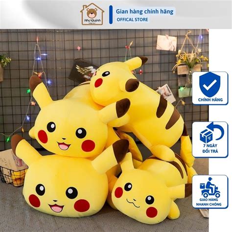 HÀng NhẬp KhẨu GẤu BÔng Pikachu GỐi Ôm Pikachu ThÚ NhỒi BÔng Pikachu