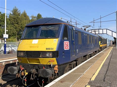 Db Cargo Class 90 90034 Holytown Saul Okane Flickr