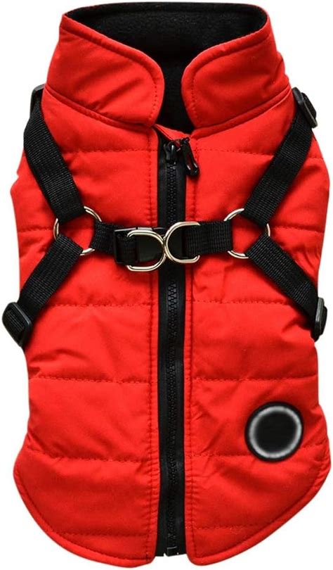 Poseca Manteau Chien Veste Avec Harnais Pour Petits Et Moyens Chiens