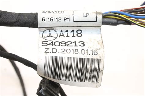 Mercedes Benz Cla Coupe C Front Parking Aid Wiring A