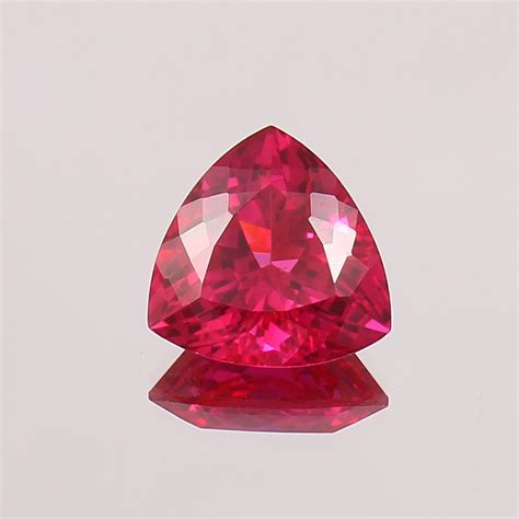 AAA Natural Flawless Mozambique Red Ruby Loose Trillion Gemstone Cut