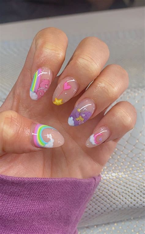 Cute Gel Nails Funky Nails Pretty Acrylic Nails Long Acrylic Nails