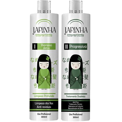 Kit Progressiva Japinha Shampoo Ativo Sem Formol Japinha Liso