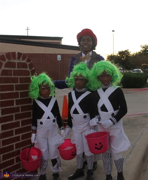 Willy Wonka and the Oompa Loompas Halloween Costumes