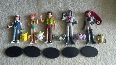 Pokemon trainer figures Jessie James, Pokemon Toy, Pikachu, Ash And Misty, Toys Land, 90s ...