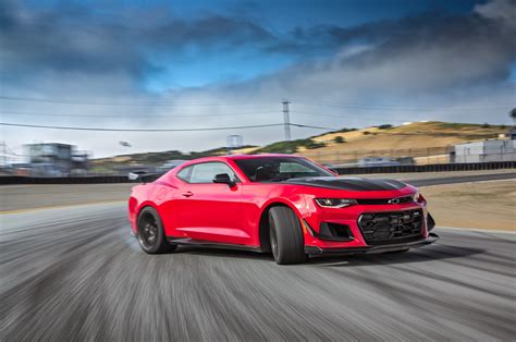 Chevrolet Camaro Zl Le Front Three Quarter In Motion Motor