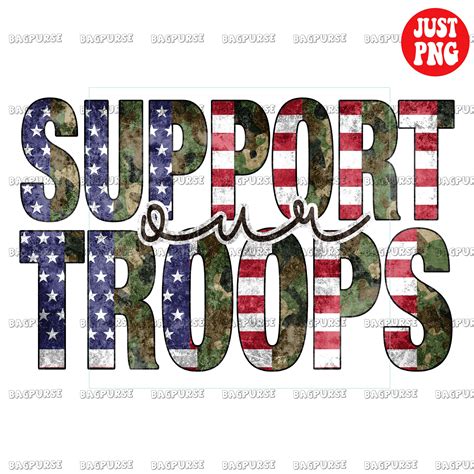 We Support Our Troops Clipart