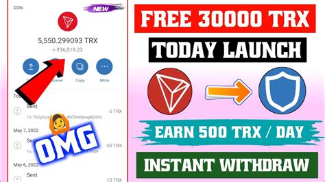 How To Earn Free Trx Trx Mining Site Free Trx Instant Withdraw