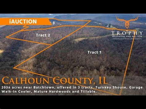 203 Acres In Calhoun County IL Offered In 3 Tracts Land IAuction