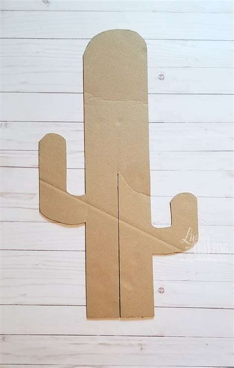 How To Make An Easy Cardboard Cactus Living And Crafting