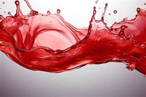 Premium AI Image A Red Liquid Splashing In The Air