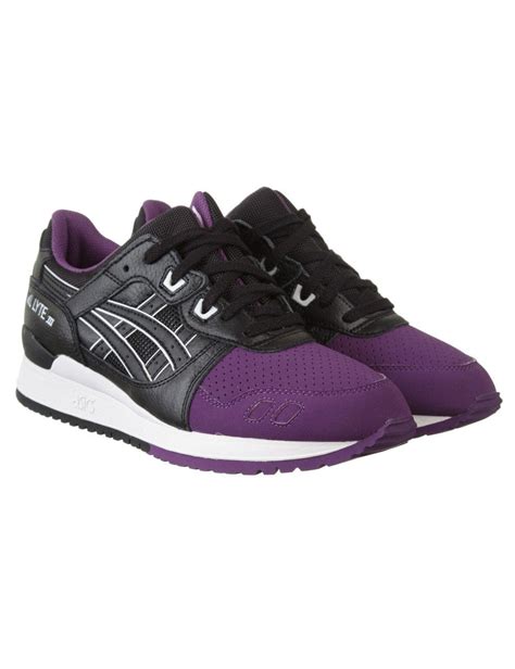 Asics Gel Lyte Iii Trainers Purpleblack 5050 Pack Footwear From Fat Buddha Store Uk