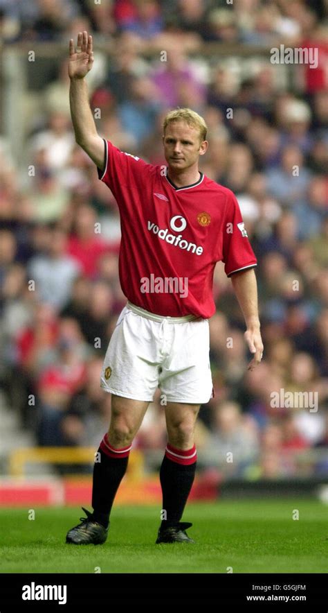 Manchester Uniteds David May During The Fa Barclaycard Premiership