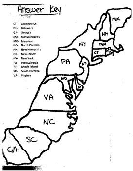 13 Colonies Map Cut and Paste Project by Alexis Forgit | TPT