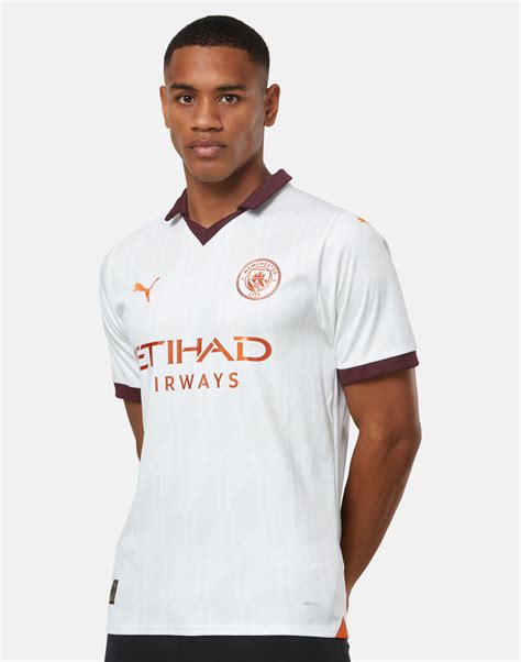 Puma Adults Manchester City Away Jersey White Life Style