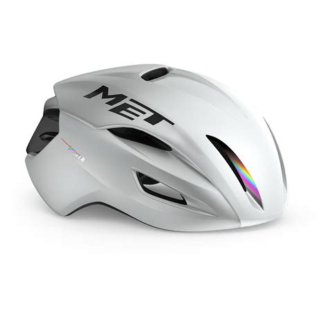 Met Manta Mips Helm White Holographic Glossy Bike