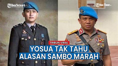 Ferdy Sambo Pegang Leher Brigadir J Sebelum Ditembak Bharada E Yosua