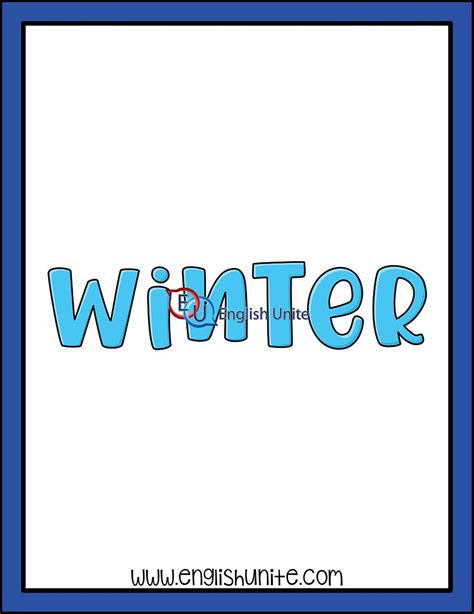 Winter - Winter Word Art | Winter words, Word art, Clip art