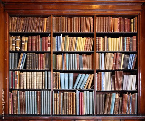 Old Library Bookshelf Stock Photo Adobe Stock