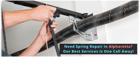 Broken Garage Door Spring Repair Alpharetta Ga 470 486 7564