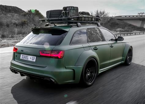 Army Green Wide Body Audi Rs6 Avant Is Ready For The Apocalypse