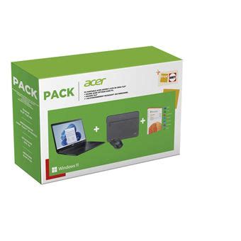 Pack Acer Aspire Laptop A Qa Gb Ssd Gb Ram