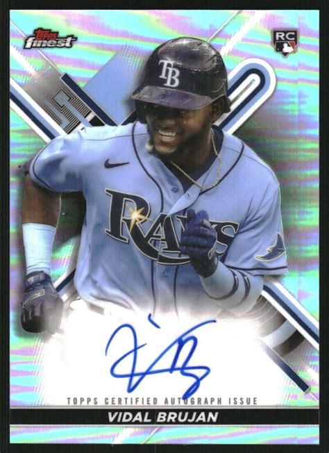 Finest Autographs Refractors Favb Vidal Brujan Auto Ebay