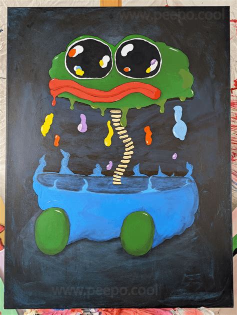 Cross-Section of Pepe The Frog Painting : r/UnusualArt