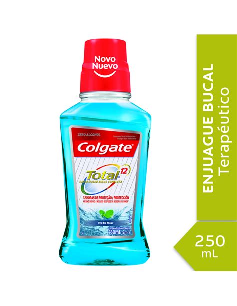 Colgate Enjuague Bucal Total 12 Clean Mint 250 Ml