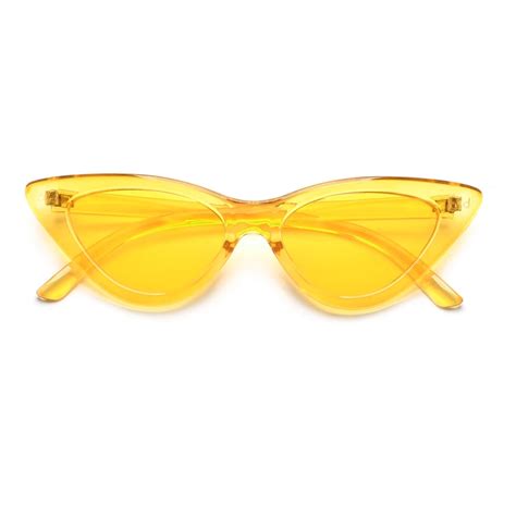 Slim Streamlined Cat Eye Silhouette Sunnies