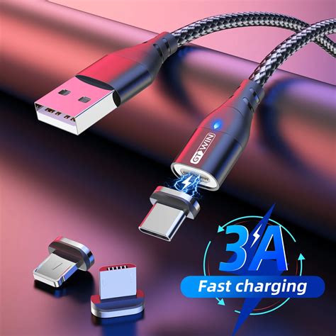 GTWIN C Ble Magn Tique Micro USB De Type C 3A Charge Rapide Transfert