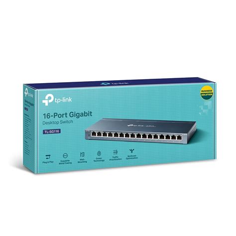 Switch Tp Link Tl Sg116 16 Puertos Gigabit