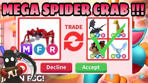 OMG BIG WIN FOR MY MEGA SPIDER CRAB Roblox Adopt Me