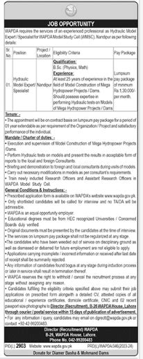 Water And Power Development Authority WAPDA Jobs 2024