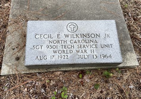 Cecil Earl Wilkinson Jr 1922 1964 Find A Grave Memorial