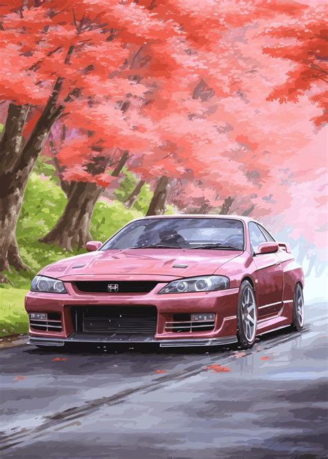 Nissan S15 Silvia Sakura Poster Picture Metal Print Paint By Kiri