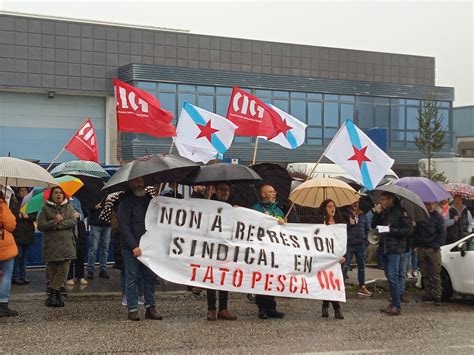 A CIG mobilízase contra a represión sindical na empresa Tato Pesca de